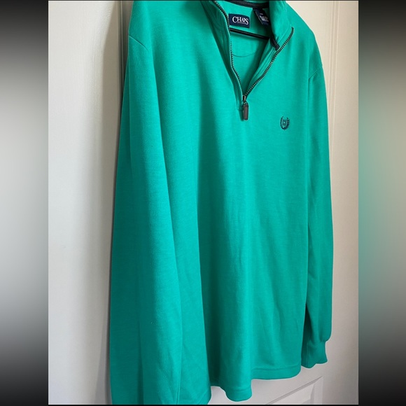 •EUC•Chaps Mens Long Sleeve Mock Neck Quarter Zip Sweater - Picture 2 of 6